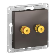 ATLASDESIGN АУДИОРОЗЕТКА двухместная, МОККО