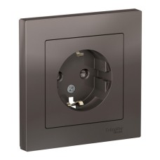 ATLASDESIGN РОЗЕТКА с заземлением со шторками, 16А, в сборе, МОККО