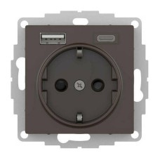 ATLASDESIGN РОЗЕТКА 16А c 2 USB A+C, 5В/2,4А/3,0А, 2х5В/1,5А, механизм, МОККО