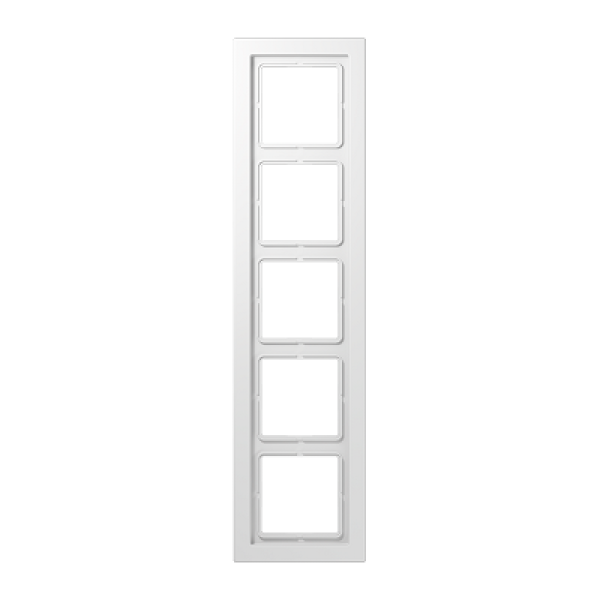 Jung LS-design - Рамка 5 постов (дуропласт белый)