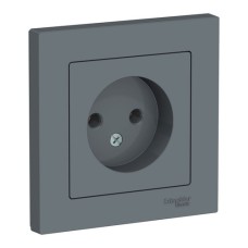 ATLASDESIGN РОЗЕТКА без заземления, 16А, в сборе, ГРИФЕЛЬ