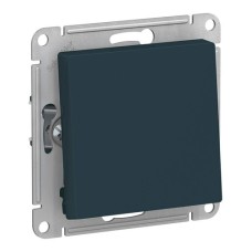 ATLASDESIGN 1-клавишный ПЕРЕКЛЮЧАТЕЛЬ, сх.6, 10АХ, механизм, ИЗУМРУД