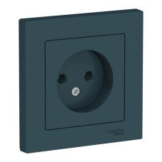 ATLASDESIGN РОЗЕТКА без заземления, 16А, в сборе, ИЗУМРУД