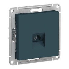 ATLASDESIGN РОЗЕТКА телефонная RJ11, механизм, ИЗУМРУД