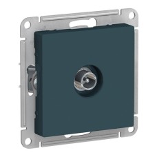 ATLASDESIGN TV РОЗЕТКА проходная 4DB, механизм, ИЗУМРУД