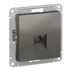 ATLASDESIGN РОЗЕТКА компьютерная RJ45, механизм, СТАЛЬ
