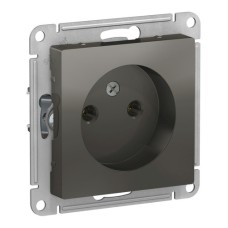 ATLASDESIGN РОЗЕТКА без заземления, 16А, механизм, СТАЛЬ