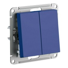 ATLASDESIGN 2-клавишный ВЫКЛЮЧАТЕЛЬ, сх.5, 10АХ, механизм, АКВАМАРИН