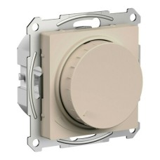 ATLASDESIGN СВЕТОРЕГУЛЯТОР (диммер) повор-нажим, LED, RC, 400Вт, мех., ПЕСОЧНЫЙ