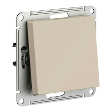 ATLASDESIGN 1-клавишный ПЕРЕКЛЮЧАТЕЛЬ, сх.6, 10АХ, механизм, ПЕСОЧНЫЙ
