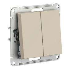 ATLASDESIGN 2-клавишный ПЕРЕКЛЮЧАТЕЛЬ, сх.6/2, 10АХ, механизм, ПЕСОЧНЫЙ