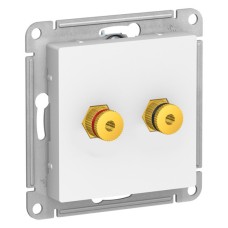 ATLASDESIGN АУДИОРОЗЕТКА двойная, ЛОТОС