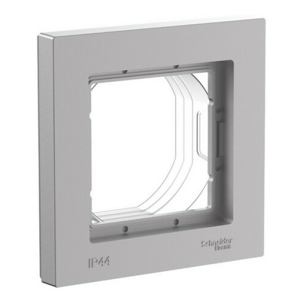 ATLASDESIGN AQUA 1-постовая РАМКА IP44, АЛЮМИНИЙ