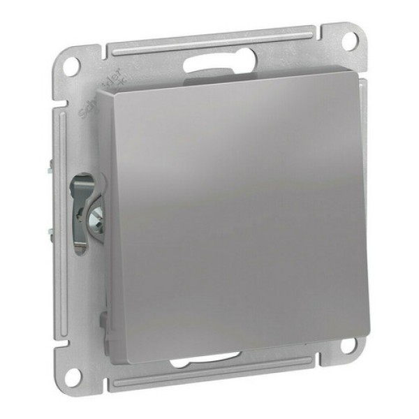 ATLASDESIGN AQUA 1-клавишный ПЕРЕКЛЮЧАТЕЛЬ IP44, сх.6, 10АХ, механизм, АЛЮМИНИЙ