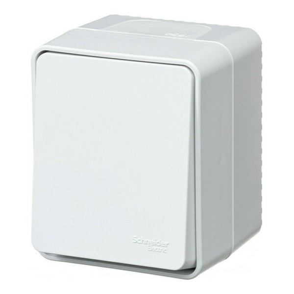 ATLASDESIGN PROFI IP54 О/У 1-клавишный кнопочный ВЫКЛЮЧАТЕЛЬ 10 АХ, БЕЛЫЙ