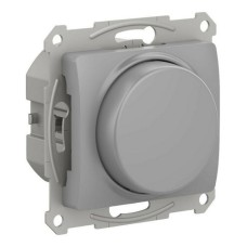 GLOSSA СВЕТОРЕГУЛЯТОР (диммер) повор-нажим, LED, RC, 400Вт, мех., АЛЮМИНИЙ