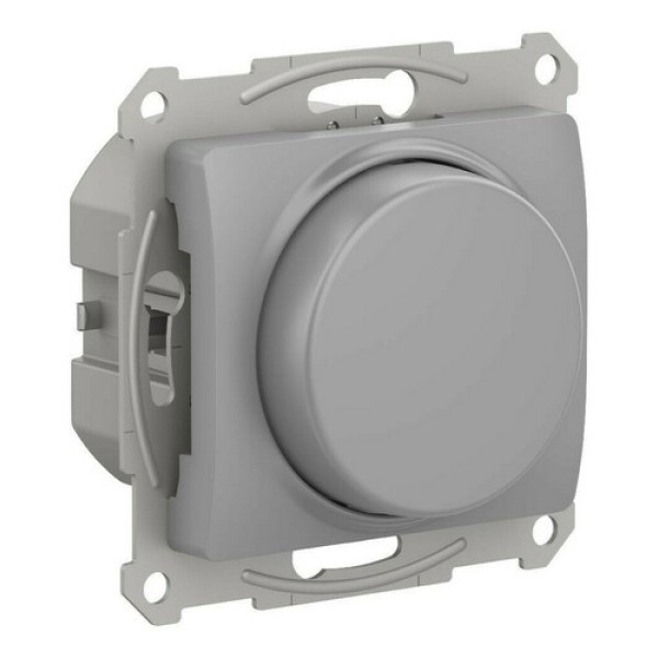 GLOSSA СВЕТОРЕГУЛЯТОР (диммер) повор-нажим, LED, RC, 400Вт, мех., АЛЮМИНИЙ