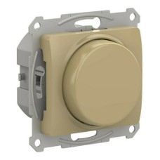 GLOSSA СВЕТОРЕГУЛЯТОР (диммер) повор-нажим, LED, RC, 400Вт, мех., ТИТАН