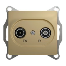 GLOSSA TV-R РОЗЕТКА оконечная 1DB, механизм, ТИТАН