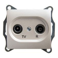 GLOSSA TV-R РОЗЕТКА оконечная 1DB, механизм, ПЕРЛАМУТР