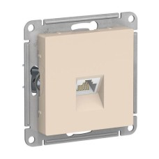 ATLASDESIGN РОЗЕТКА компьютерная RJ45, кат. 6A, механизм, БЕЖЕВЫЙ