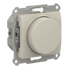 GLOSSA СВЕТОРЕГУЛЯТОР (диммер) повор-нажим, LED, RC, 400Вт, мех., МОЛОЧНЫЙ
