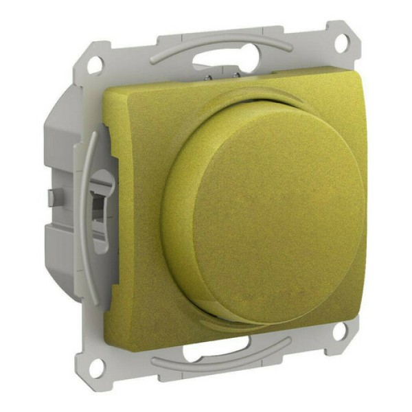 GLOSSA СВЕТОРЕГУЛЯТОР (диммер) повор-нажим, LED, RC, 400Вт, мех., ФИСТАШКОВЫЙ