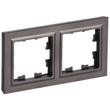 BRITE Рамка 2-местная IP44 РУ-2-БрТБ-44 темная бронза IEK