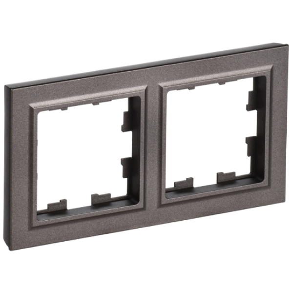 BRITE Рамка 2-местная IP44 РУ-2-БрТБ-44 темная бронза IEK