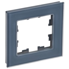 BRITE Рамка 1-местная РУ-1-2-Бр стекло маренго матовый IEK