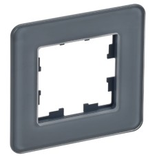 BRITE Рамка 1-местная РУ-1-2-Бр стекло графит RE IEK