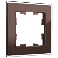 BRITE Рамка 1 -местная РУ-1-2-БрТБ стекло темная бронза IEK