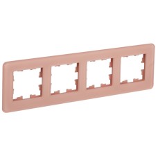 BRITE Рамка 4-местная РУ-4-2-Бр стекло дымчатый RE IEK