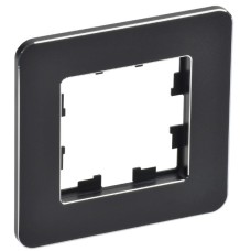 BRITE Рамка 1-местная РУ-1-1-Бр металл черный RE IEK