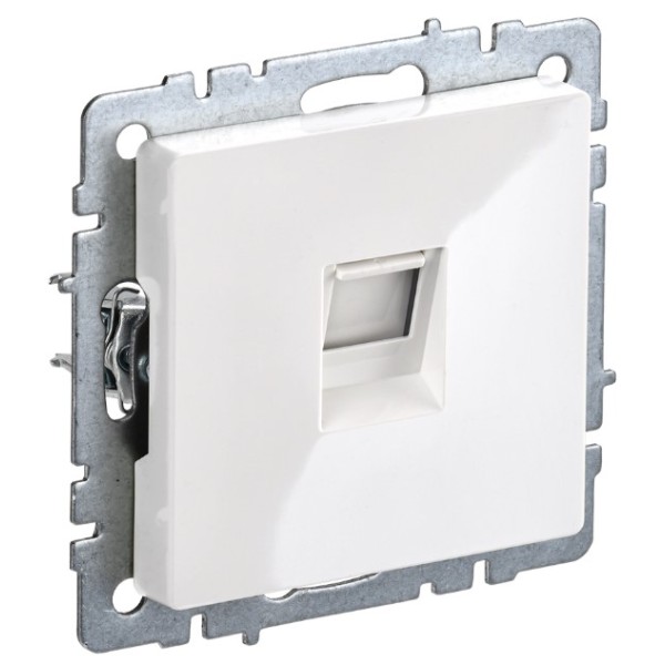 BRITE Розетка компьютерная RJ45 кат.5E РК10-БрБ белый