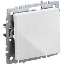 BRITE Выключатель 1-клавишный 10А ВС10-1-0-БрБ белый IEK