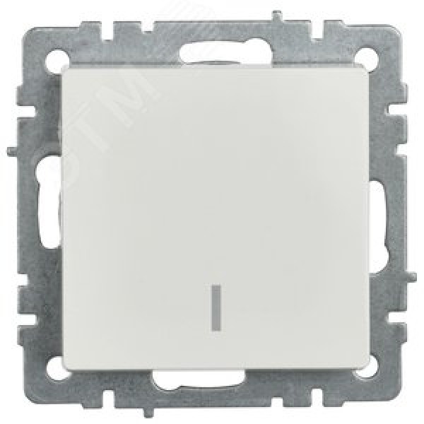 BRITE Выключатель 1-клавишный с индикацией 10А ВС10-1-1-БрБ белый IEK