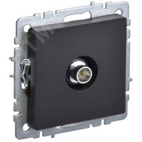 BRITE Розетка TV оконечная РТВ11-0-БрЧ черный IEK