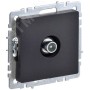 BRITE Розетка TV проходная РТВ10-0-БрЧ черный IEK