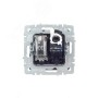 BRITE Розетка двойная TV+RJ45 кат.5E РТВ/РК12-БрЧ черный IEK