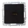 BRITE Розетка HDMI РHDMI-0-БрЧ черный IEK