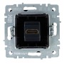 BRITE Розетка HDMI РHDMI-0-БрЧ черный IEK