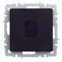 BRITE Розетка компьютерная RJ45 кат.5E РК10-БрЧ черный IEK