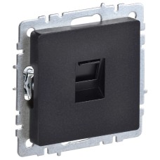 BRITE Розетка компьютерная RJ45 кат.6 РК11-БрЧ черный IEK