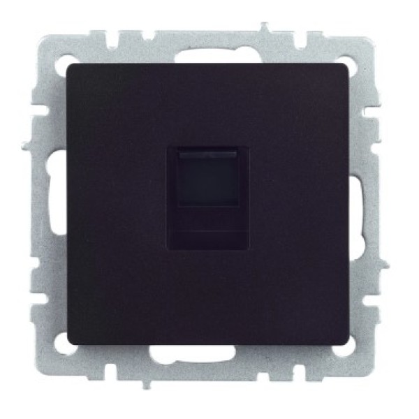 BRITE Розетка компьютерная RJ45 кат.6 РК11-БрЧ черный IEK
