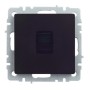 BRITE Розетка компьютерная RJ45 кат.6 РК11-БрЧ черный IEK