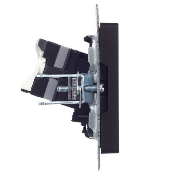 BRITE Розетка компьютерная RJ45 кат.6 РК11-БрЧ черный IEK