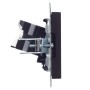 BRITE Розетка компьютерная RJ45 кат.6 РК11-БрЧ черный IEK