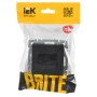 BRITE Розетка компьютерная двойная RJ45 кат.6 РК11-2-БрЧ черный IEK