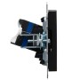 BRITE Розетка компьютерная двойная RJ45 кат.6 РК11-2-БрЧ черный IEK